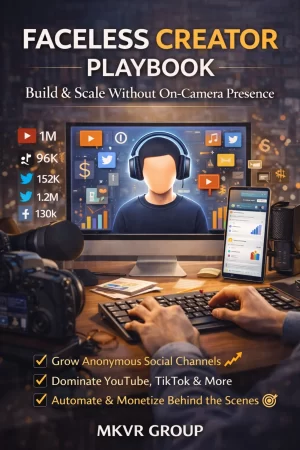Faceless Creator Playbook – Social Media Scaling Ebook Cover